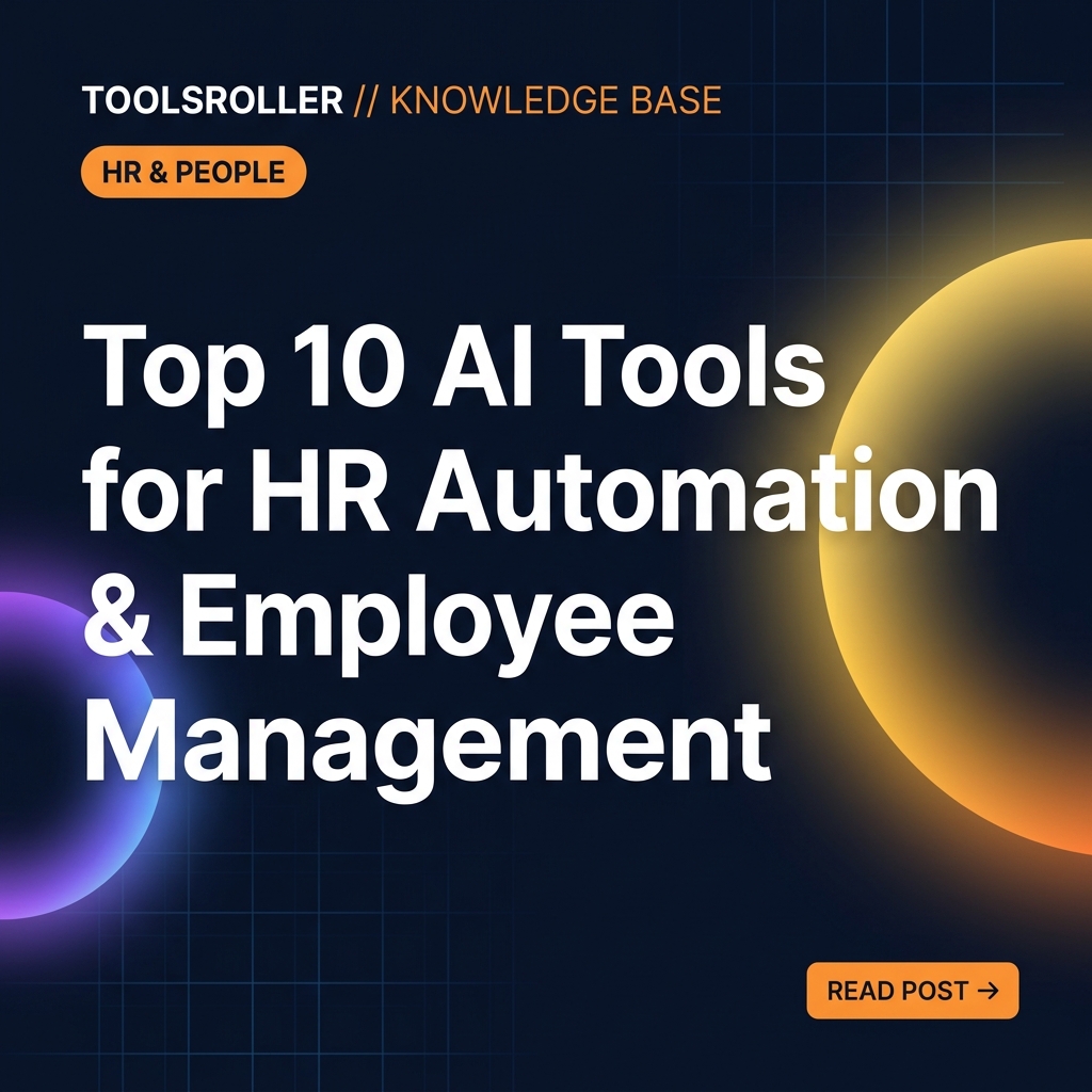 Top 10 AI Tools for HR Automation & Employee Management